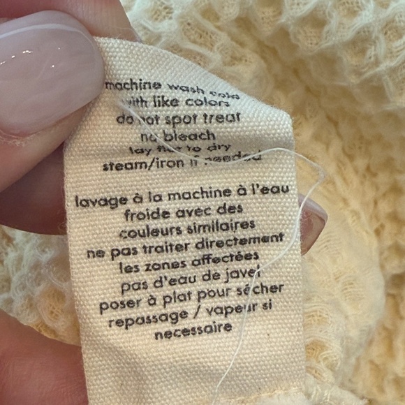 DONNI. Waffle cargo Drawstring Shorts Cream 45775 - Picture 7 of 9